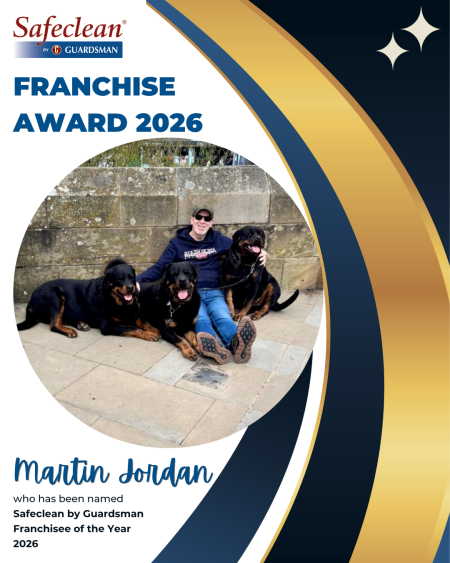 Safeclean Franchisee of the Year 2026 - Martin Jordan