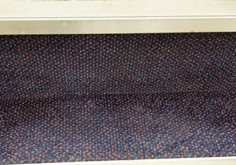 A very dirty stair carpet! A very dirty stair carpet!
