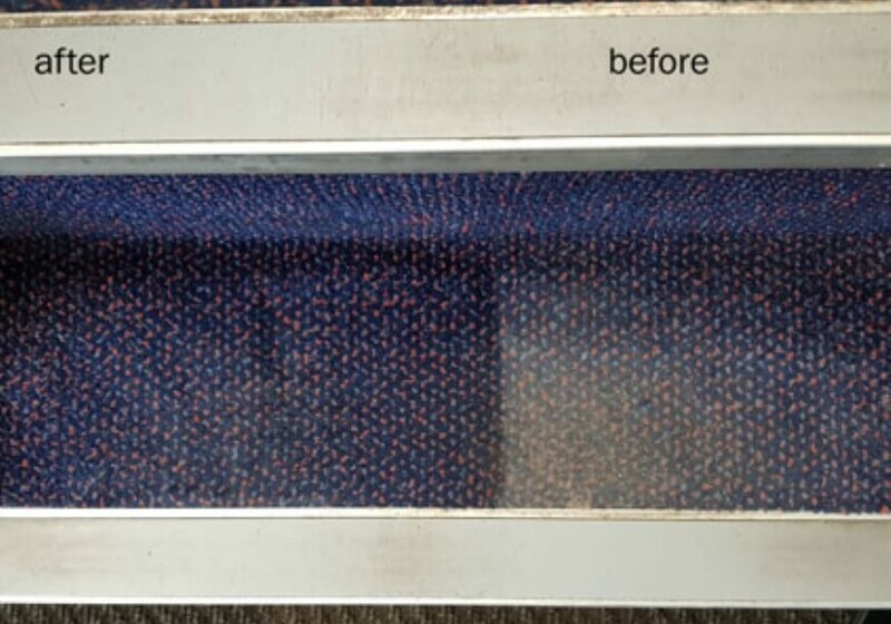 A very dirty stair carpet! A very dirty stair carpet!