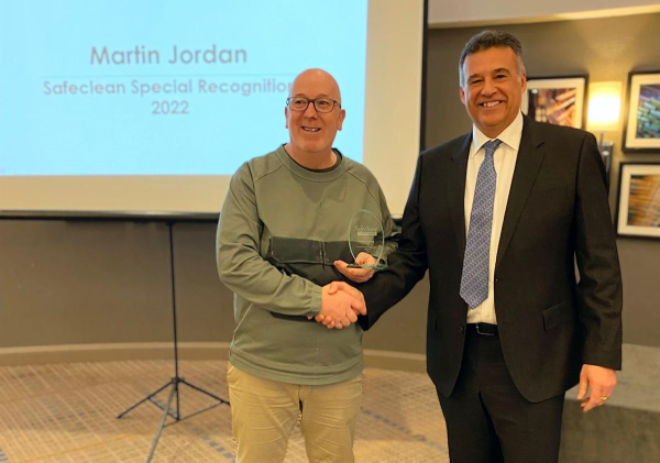 The third Safeclean Special Recognition Award The third Safeclean Special Recognition Award