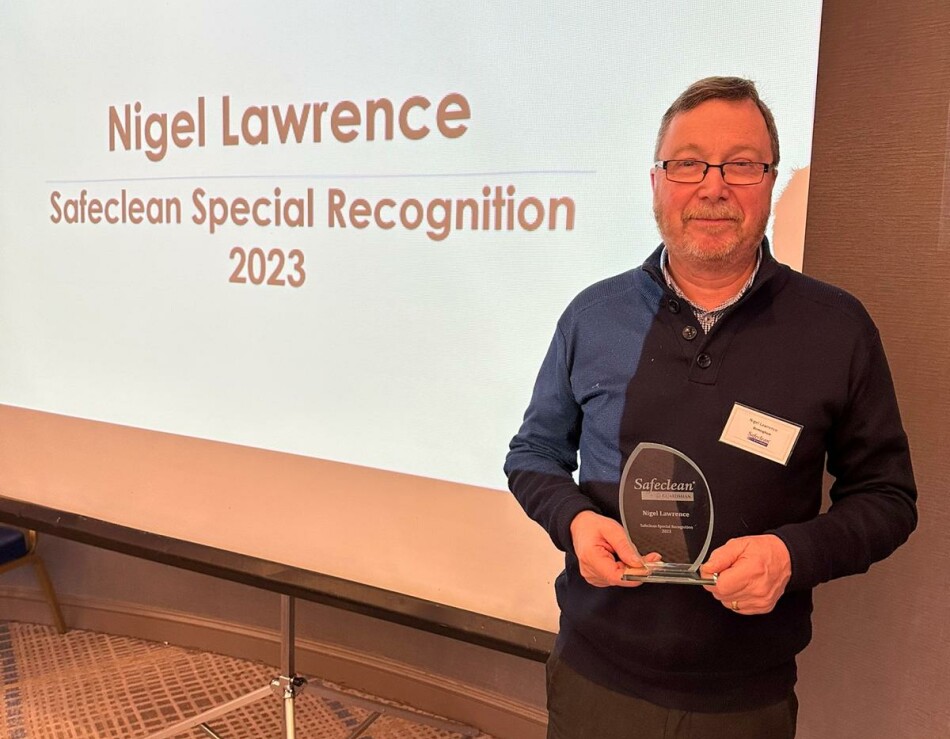 Safeclean Special Recognition Award Safeclean Special Recognition Award