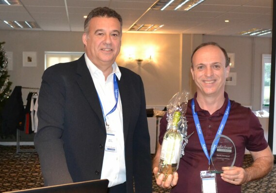 Safeclean award for Commitment to Training 2019 Safeclean award for Commitment to Training 2019